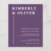 Begroting Moderne Paarse weddenschappen (Voorkant)