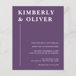 Begroting Moderne Paarse weddenschappen