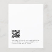 Begroting Moderne QR Code Text Weddenschap (Achterkant)
