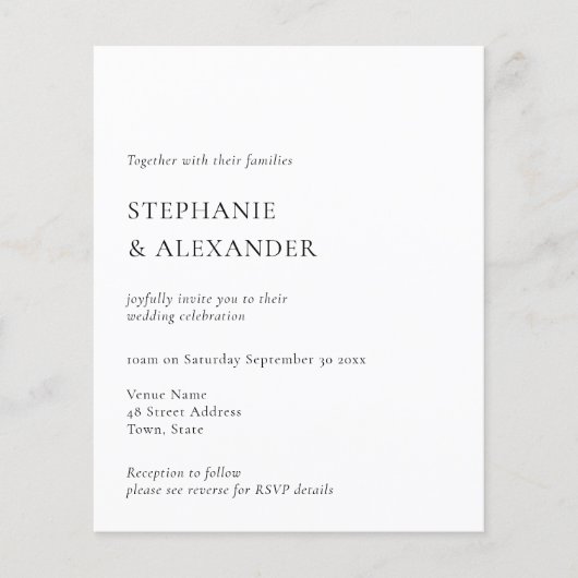 Begroting Moderne QR Code Text Weddenschap (Voorkant)