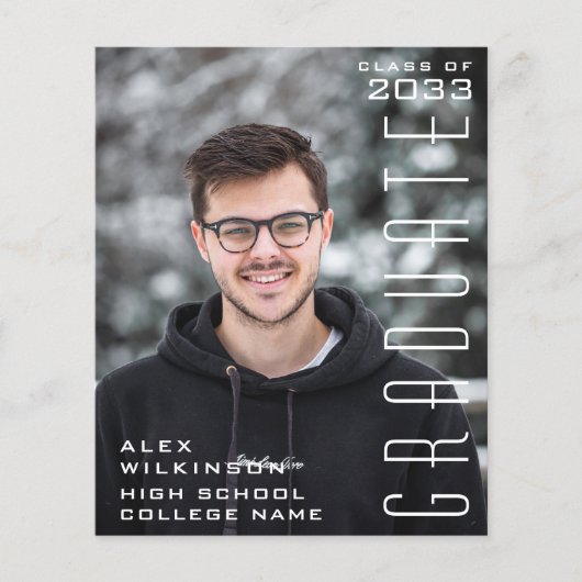 BEGROTING Moderne typografie Eenvoudige uitnodigin Flyer (Voorkant)