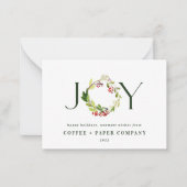 Begroting Moderne waterverf botanische vreugde bed Notitiekaartje (Voorkant)