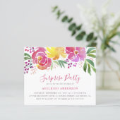 Begroting Moderne Waterverf Floral verrassingspart (Staand voorkant)