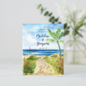 BEGROTING Moderne Waterverf QR-groepscode uitnodig (Staand voorkant)