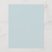 Begroting Moderne winter Floral kerstbruiloft RSVP (Achterkant)