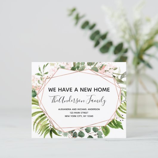 Begroting Moving Announge Eucalyptus Greenery (Staand voorkant)