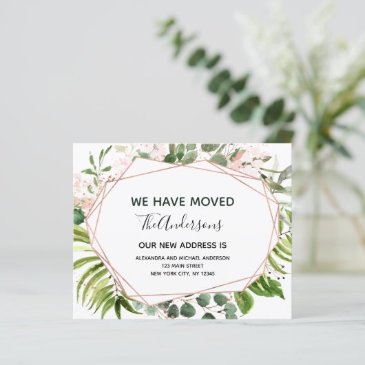 Begroting Moving Announge Eucalyptus Greenery (Staand voorkant)