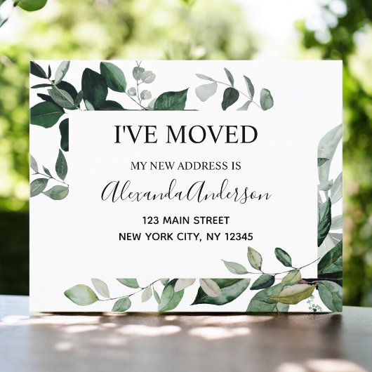 Begroting Moving Announge Eucalyptus Greenery