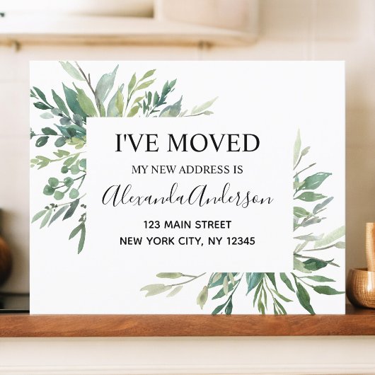 Begroting Moving Announge Eucalyptus Greenery