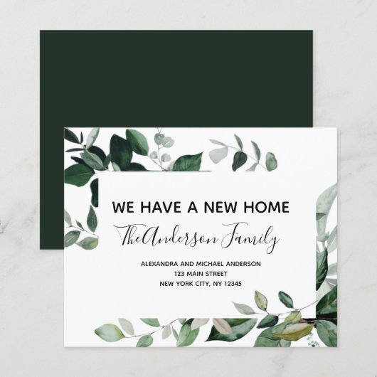 Begroting Moving Announge Eucalyptus Greenery (Voorkant / Achterkant)