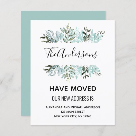 Begroting Moving Announge Eucalyptus Greenery (Voorkant / Achterkant)