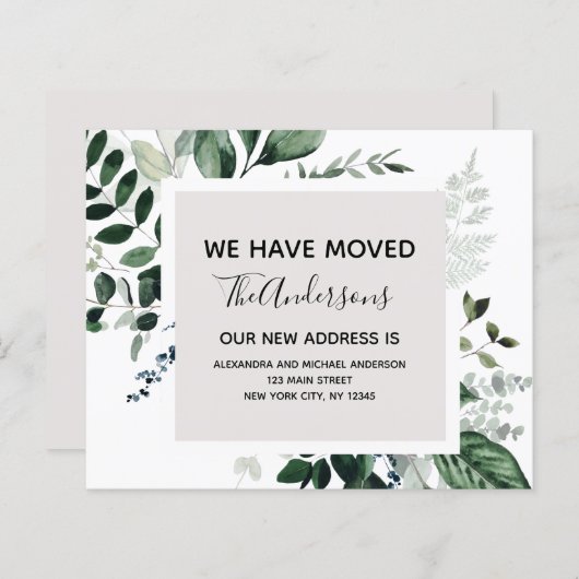 Begroting Moving Announge Eucalyptus Greenery (Voorkant / Achterkant)