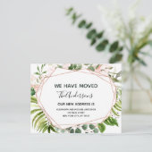 Begroting Moving Announge Eucalyptus Greenery Briefkaart (Staand voorkant)