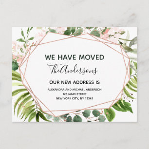 Begroting Moving Announge Eucalyptus Greenery Briefkaart