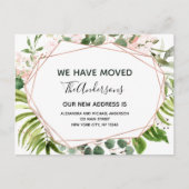 Begroting Moving Announge Eucalyptus Greenery Briefkaart (Voorkant)