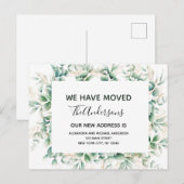 Begroting Moving Announge Eucalyptus Greenery Briefkaart (Voorkant / Achterkant)