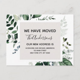 Begroting Moving Announge Eucalyptus Greenery Briefkaart