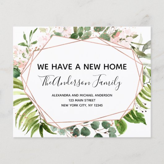 Begroting Moving Announge Eucalyptus Greenery Flyer (Voorkant)