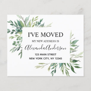 Begroting Moving Announge Eucalyptus Greenery Flyer