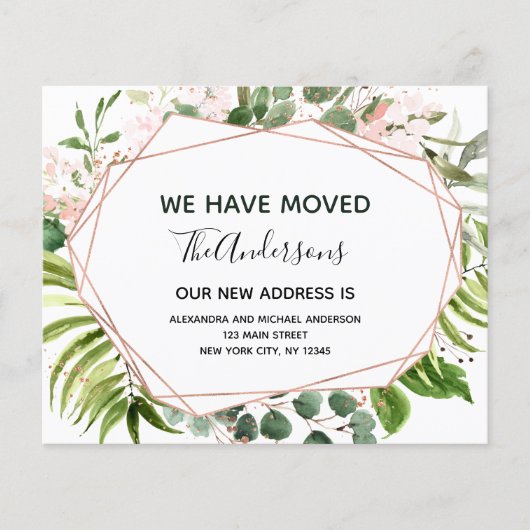 Begroting Moving Announge Eucalyptus Greenery Flyer (Voorkant)