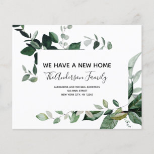Begroting Moving Announge Eucalyptus Greenery Flyer