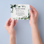 Begroting Moving Announge Eucalyptus Greenery Flyer (Hand)