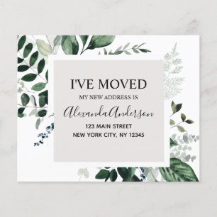 Begroting Moving Announge Eucalyptus Greenery Flyer