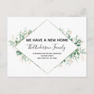 Begroting Moving Announge Eucalyptus Greenery Pos Briefkaart