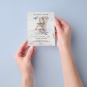 Begroting na ontvangst van partijfotoweddenschappe flyer (Hand)