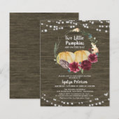 Begroting najaar 2 Baby shower van kleine pompoene (Voorkant / Achterkant)