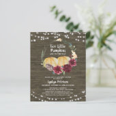 Begroting najaar 2 Baby shower van kleine pompoene (Staand voorkant)