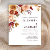 Begroting najaar Floral Bourgundy Weddenschap