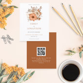 Begroting najaar Floral QR code Weddenschap sparen
