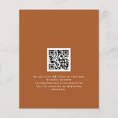 Begroting najaar Floral QR code Weddenschap sparen (Achterkant)
