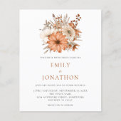 Begroting najaar Florals QR Code Weddenschap (Voorkant)