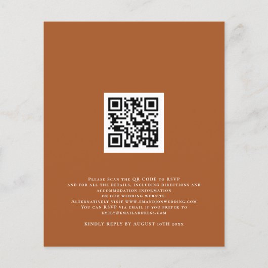 Begroting najaar Florals QR Code Weddenschap Uitno (Achterkant)