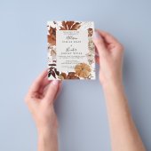 Begroting najaar huwelijksuitnodiging flyer (Hand)