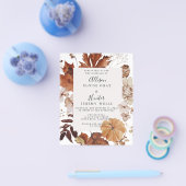 Begroting najaar huwelijksuitnodiging flyer (Enkel)