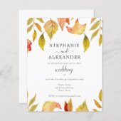 Begroting najaar uitnodigen voor weddenschappen (Voorkant / Achterkant)