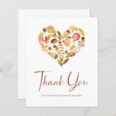 Begroting najaar verlaten bruiloft Hartelijk dank (Voorkant / Achterkant)