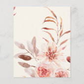 Begroting najaar Waterverf Floral Weddenschap (Achterkant)