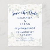 Begroting Nautical Wedding Save the Date Heart Anc (Achterkant)