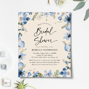 Begroting Neutraal Blue Boho Bridal Shower