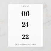 Begroting niet-foto slaat de datum op flyer (Voorkant)