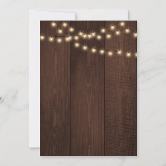 Begroting niets Fancy Net Love String Lights Kaart (Achterkant)