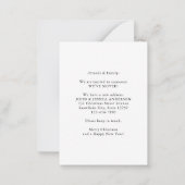 Begroting - nieuw thuisadres met creditcard voor v notitiekaartje (Achterkant)