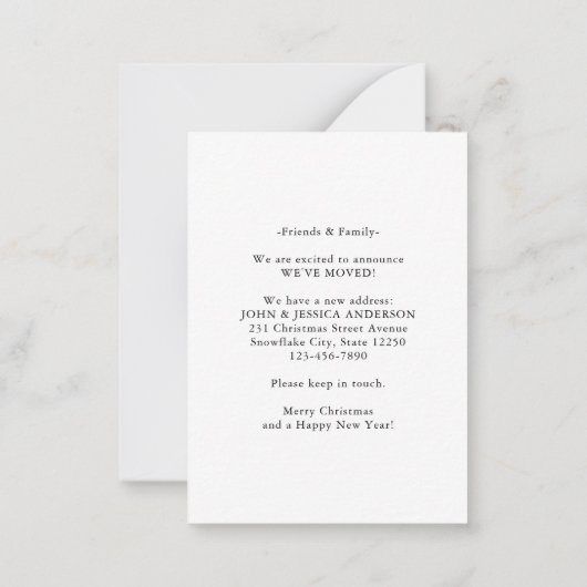 Begroting - nieuw thuisadres met creditcard voor v notitiekaartje (Achterkant)