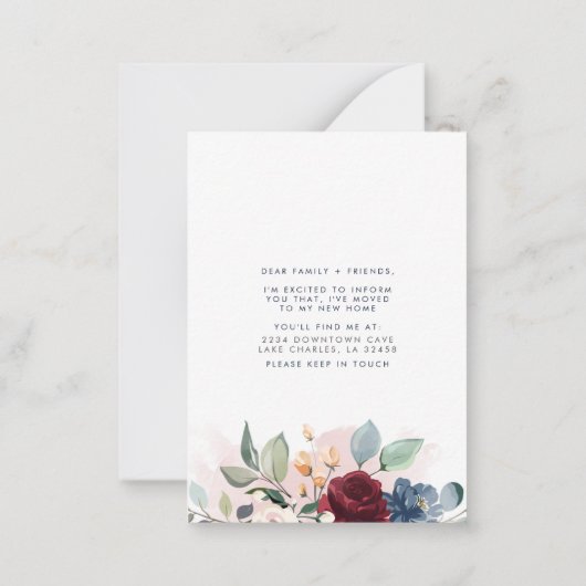 Begroting Nieuwe Aankondiging Floral Moving (Achterkant)