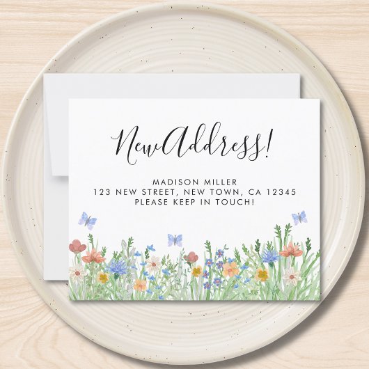 Begroting Nieuwe Aankondiging Floral Moving