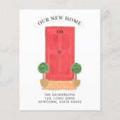 Begroting Nieuwe adresrode kennisgeving van verpla (Voorkant)
